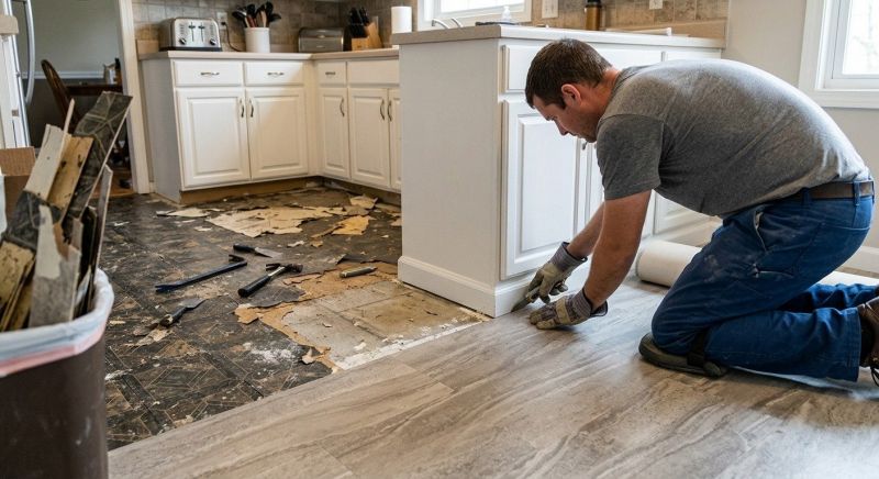 Linoleum Floor Installation in Garden City, NY